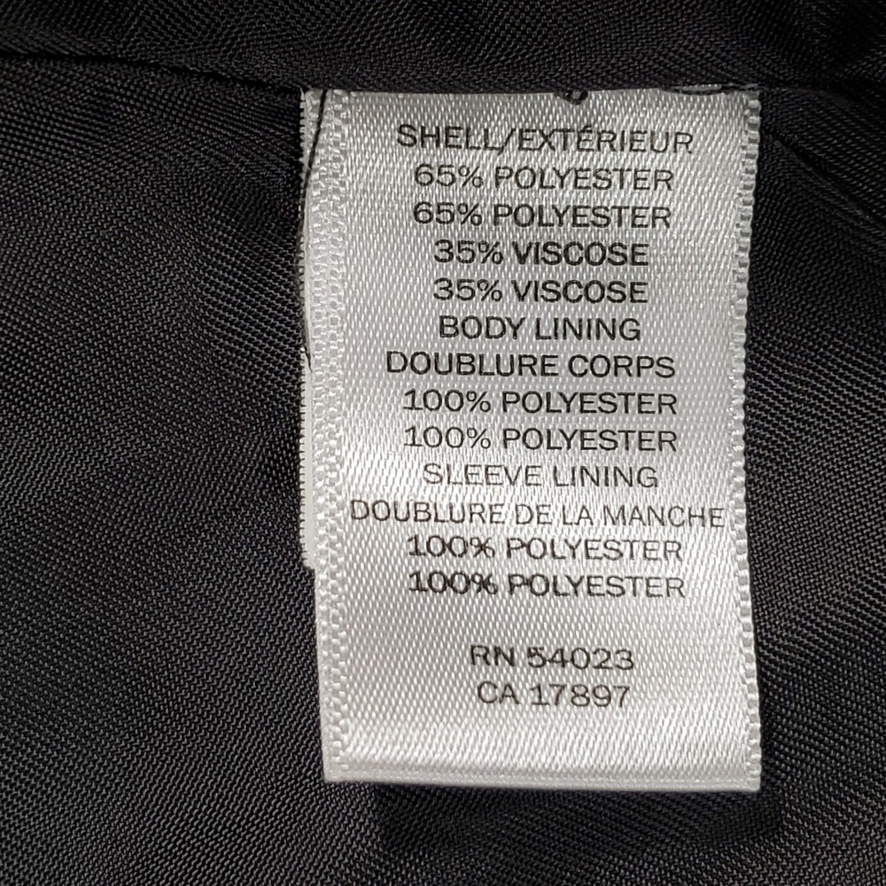 Banana Republic Blazer Mens 42 Regular Charcoal Gray Tailored Slim Sport Coat - Picture 13 of 14